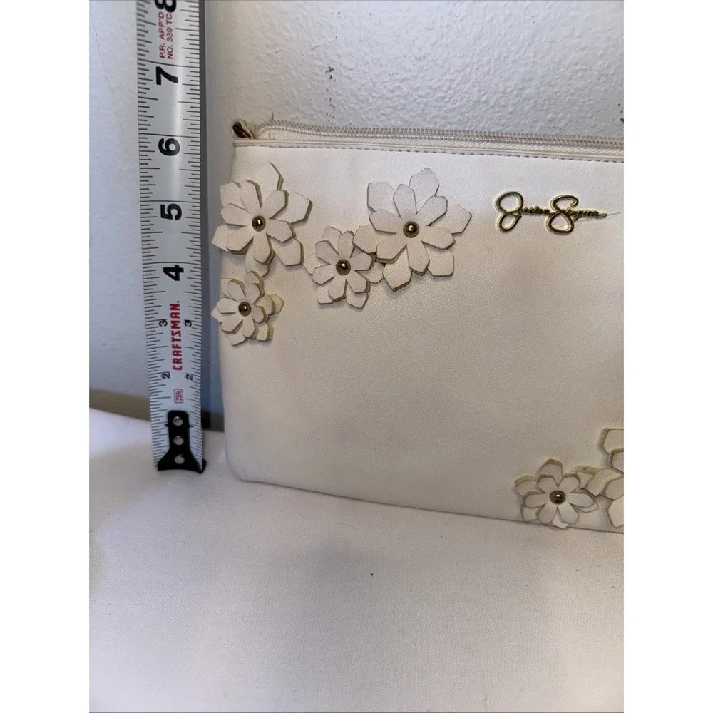 Jessica  Simpson‎ Embossed  Clutch Shoulder Bag Crossbody Handbag Purse Wristlet